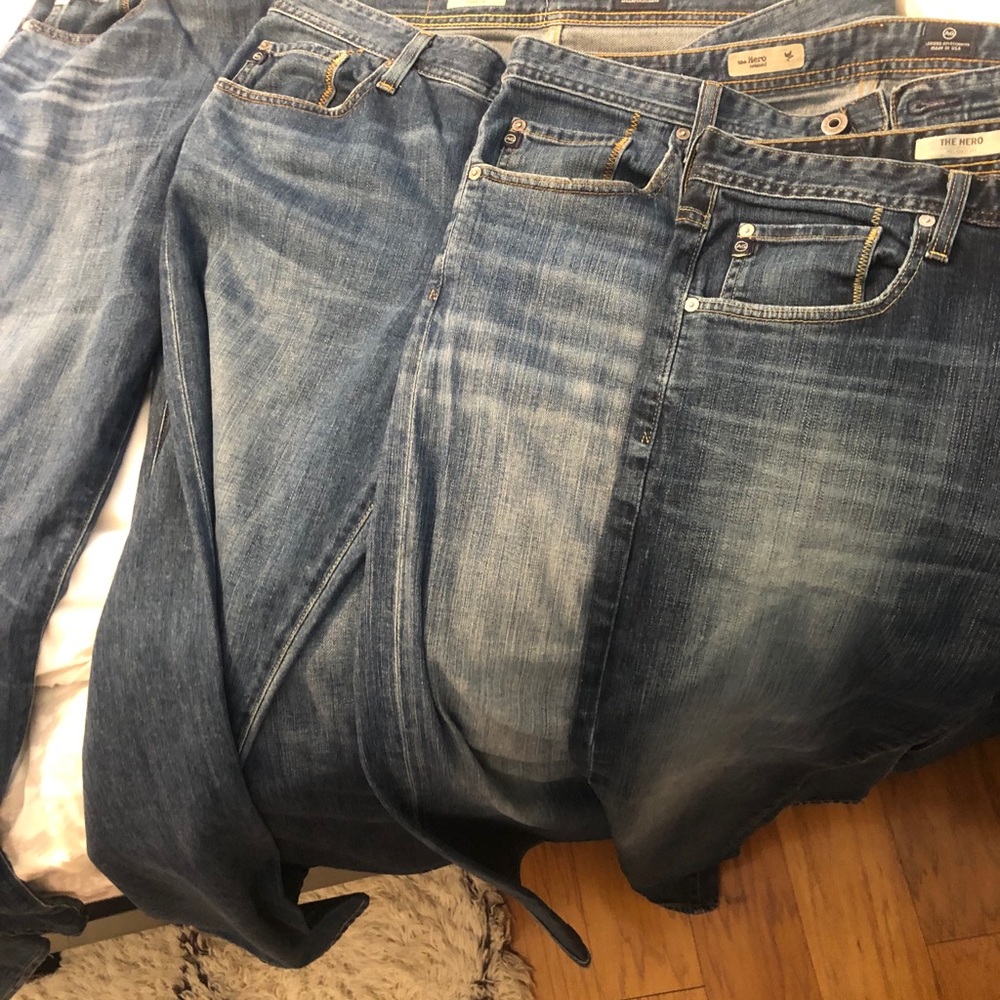 4 pairs of AG men’s jeans